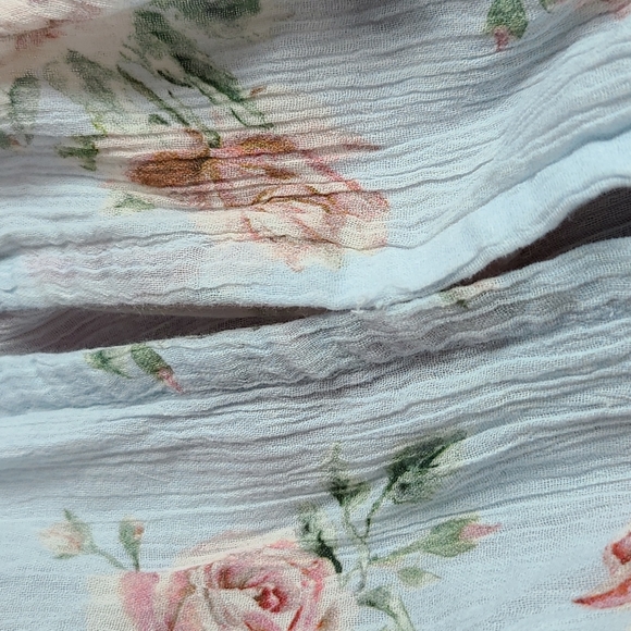 Loveshackfancy noelle floral cotton mini dress, peri XS - Picture 15 of 15